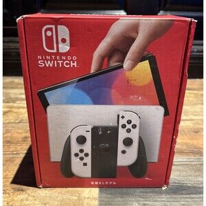NEW Nintendo Switch OLED Japanese Model HEG-S-KAAAA w/ USA Compatibile Charger